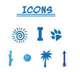 Autograph Personalized Dog Collar Aqua