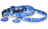 Christmas Blue Snow Dog Personalized