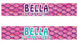Mermaid Scales Pink Personalized Dog Collar