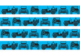 Jeeps Off-Road Blue Personalized Dog Collar