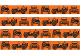 Jeeps Off-Road Orange Personalized Dog Collar