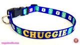 Mile Zero Blue Personalized Dog Collar