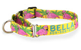 Pink Flamingos on Yellow Personalized Martingale