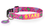 Sea Turtles on Pink Personalized Dog Collar