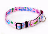 Tropical Seashore Pink Personalized Martingale