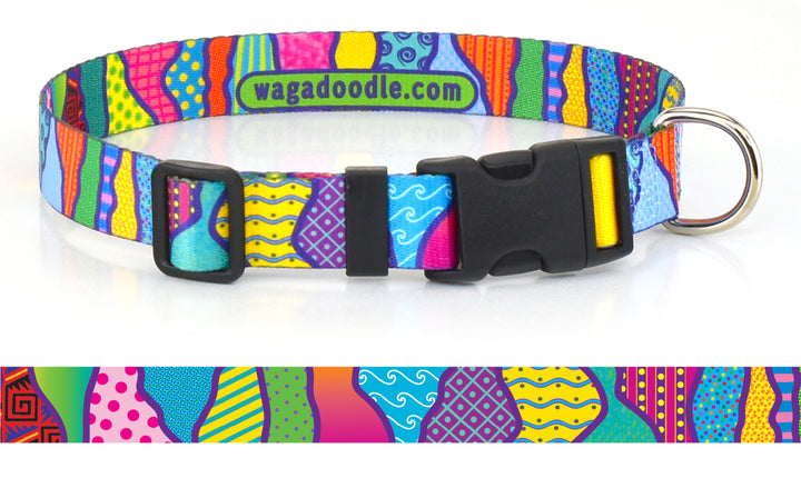 Wild Stripes Abstract Dog Collar Art