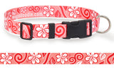Hawaiian Breeze Coral Personalized Dog Collar