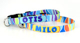 Coastal Beach Personalized Dog Collar