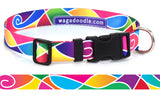 Atlantis Multicolored Personalized Dog Collar