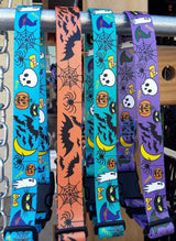 Halloween Funny & Not so Scary Blue Personalized Dog Collar