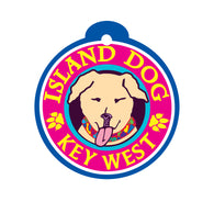 Island Dog Key West Logo Personalized Pet ID Tag