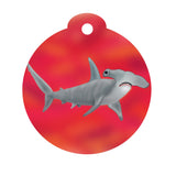 Copy of Hammerhead Shark Personalized Pet ID Tag Red