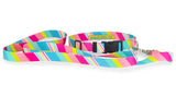 Seaside Stripes Candy Martingale Dog Collar