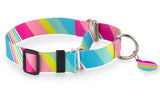 Seaside Stripes Candy Personalized Martingale