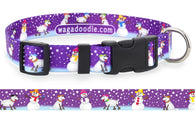 Christmas Purple Snow Dog Personalized