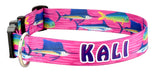 Mahi, Marlin and Sailfish Personalized Dog Collar Pink