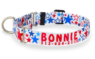 Star Spangled Pup Personalized Martingale