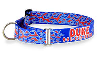 Red, White and Blue Patriotic Flames Personalized Martingale.