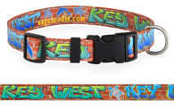 Key West Graffiti Street Art Dog Collar