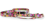 Frangipani Black Personalized Dog Collar