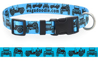 Jeeps Off-Road Blue Dog Collar