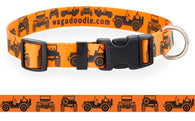Jeeps Off-Road Orange Dog Collar
