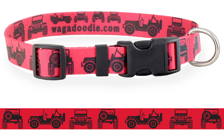 Jeeps Off-Road Red Dog Collar