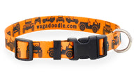 Jeeps Off-Road Orange Personalized Dog Collar