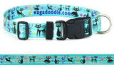 Mid-Century Modern Astro Cats Dog Collar