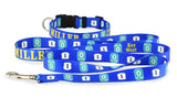 Mile Zero Blue Personalized Dog Collar
