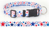 Star Spangled Personalized Dog Collar