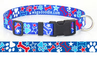 Patriotic Party Personalized Dog Collar
