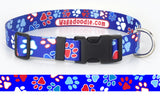 Patriotic Paws Dog Collar Art