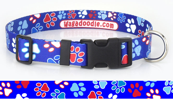 Yankee Doodle Dandy Paws Personalized Dog Collar