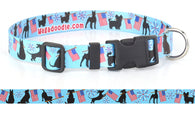 Patriotic Parade Blue Dog Collar