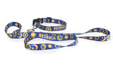 Sun Moon Stars Celestial Astrology Personalized Dog Collar