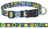 Sun Moon Stars Celestial Astrology Personalized Dog Collar