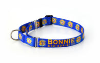 Conch Republic Blue Personalized Martingale Dog Collar