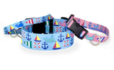 Seashore Blue Dog Collar