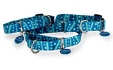 Whale Shark Fish Skin Pattern Martingale Dog Collar