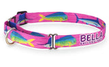 Mahi, Marlin and Sailfish Personalized Martingale Dog Collar