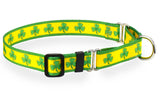 Shamrock Celtic Martingale Dog Collar