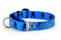 Bigfoot Search Team Blue Martingale Dog Collar