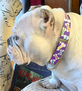 Purple Bones Signature Personalized Dog Collar