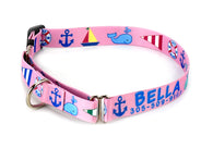 Seashore Pink Personalized Martingale