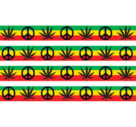 Peace & Weed Personalized Dog Collar