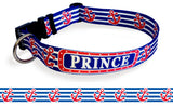 Anchors Red White & Blue Dog Collar