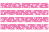 Anchors on Pink Personalized Dog Collar