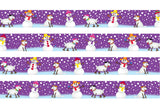 Christmas & Winter Snow Dog Purple