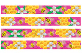 Honey Bees Pink Dog Collar